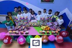 برگزاری جشن برای کودکان بی سرپرست و بدسرپرست کانون دانشجویی خیریه مهر